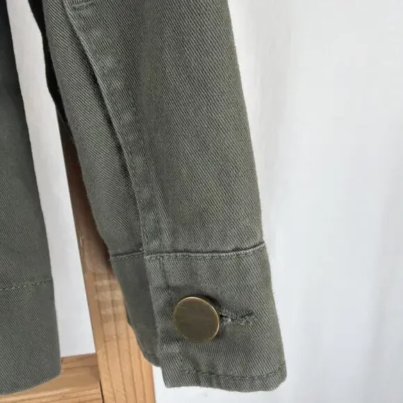 Who What Wear Green Embroidered Pockets Button Up Jacket #1239 Size 2X - Picture 5 of 6